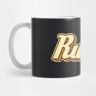 Run! typography Mug